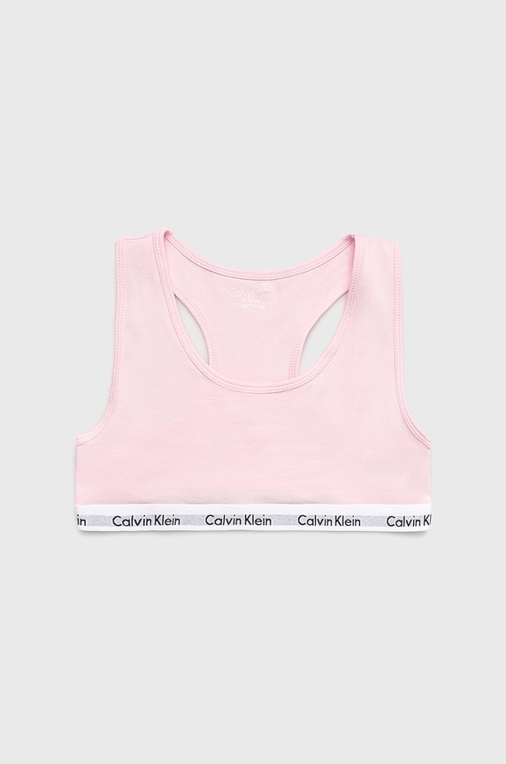 Dziewczynka Calvin Klein Underwear - Biustonosz dziecięcy 128-176 cm (2-pack) G80G897000 szary