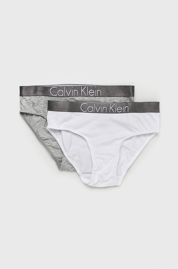 Calvin Klein Underwear - Figi dziecięce 104-176 cm (2-pack) figi szary G80G800071