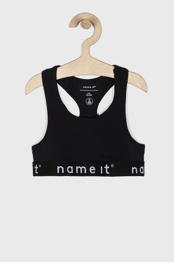 Name it - Biustonosz dziecięcy 110 - 164 cm (2 pack) czarny 13163599