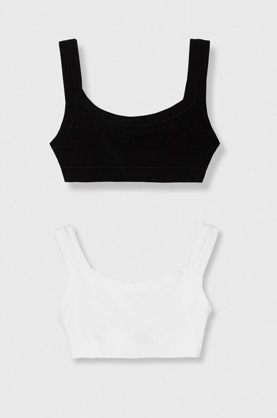 Παιδικό σουτιέν United Colors of Benetton 2-pack μαλακό μαύρο 3ZQM0R1LT.G.CONTINUATIV