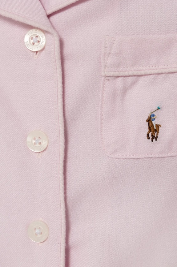Момиче Детска памучна пижама Polo Ralph Lauren 4P0122 розов
