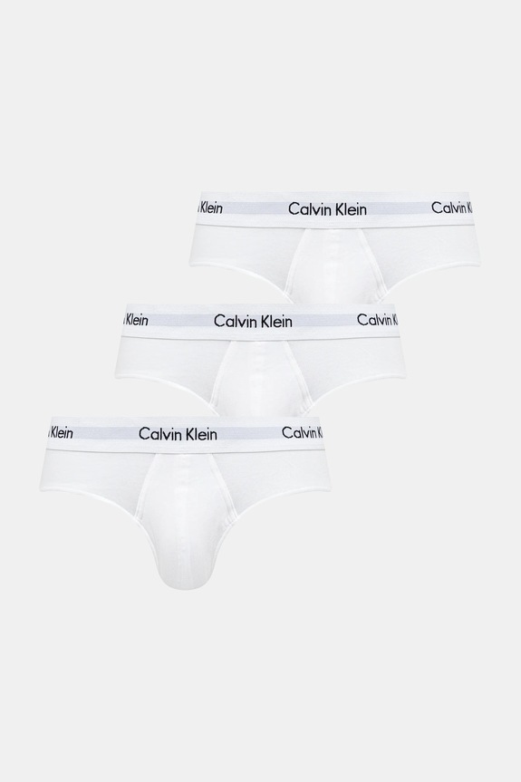 Calvin Klein Underwear slipy męskie bawełniane z elastanem 3-pack 3-pack biały 0000U2661G