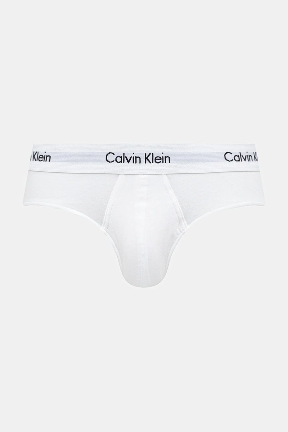 Calvin Klein Underwear slipy męskie bawełniane z elastanem 3-pack 0000U2661G biały AA00
