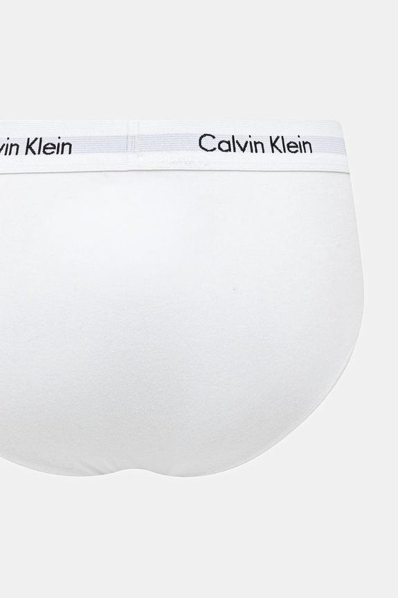 Odzież Calvin Klein Underwear slipy męskie bawełniane z elastanem 3-pack 0000U2661G biały
