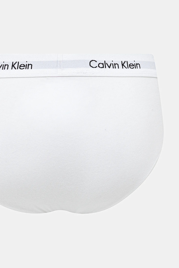 Odzież Calvin Klein Underwear slipy męskie bawełniane z elastanem 3-pack 0000U2661G biały