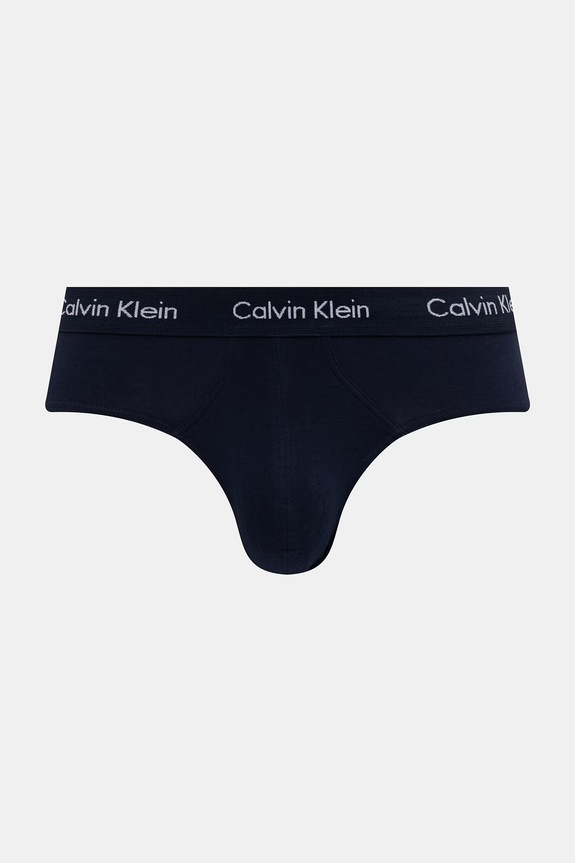 Calvin Klein Underwear slip hlačke moške iz bombaža z elastanom paket 3 kosov 0000U2661G zelena AA00