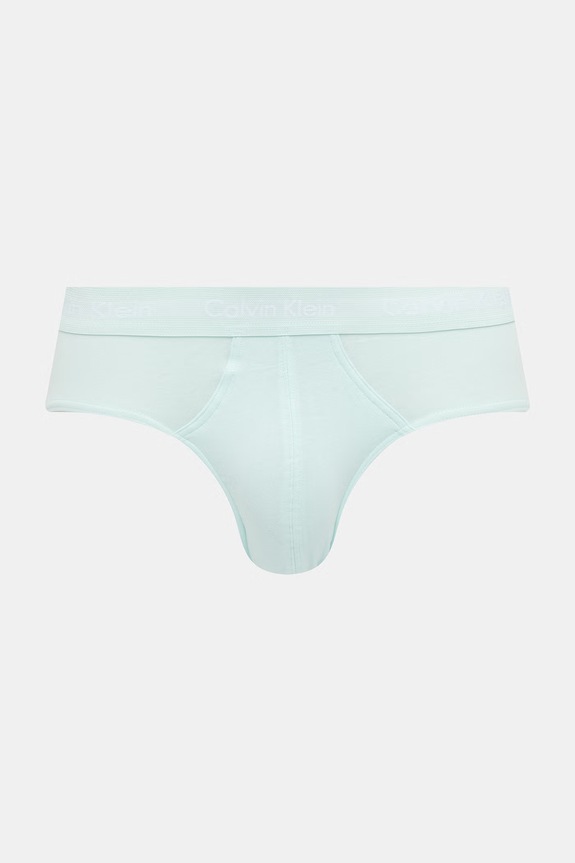 Oblačila Calvin Klein Underwear slip hlačke moške iz bombaža z elastanom paket 3 kosov 0000U2661G zelena