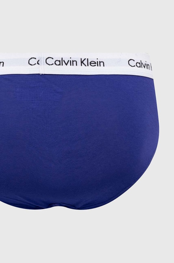 Calvin Klein Underwear slipy męskie bawełniane z elastanem 3-pack granatowy 0000U2661G