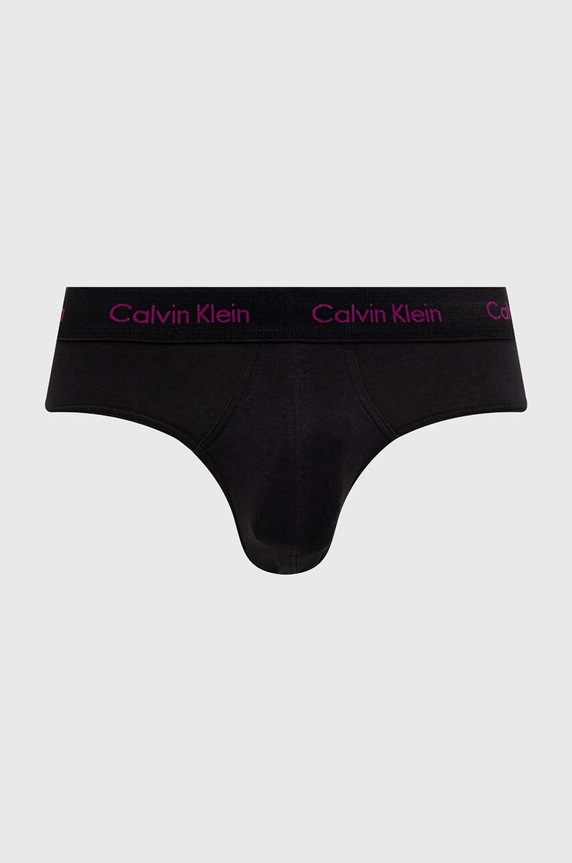 Calvin Klein Underwear slipy męskie bawełniane z elastanem 3-pack 0000U2661G czarny AA00