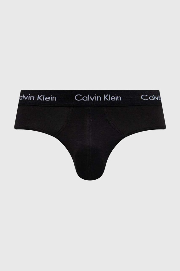 Calvin Klein Underwear slipy męskie bawełniane z elastanem 3-pack 0000U2661G czarny AA00