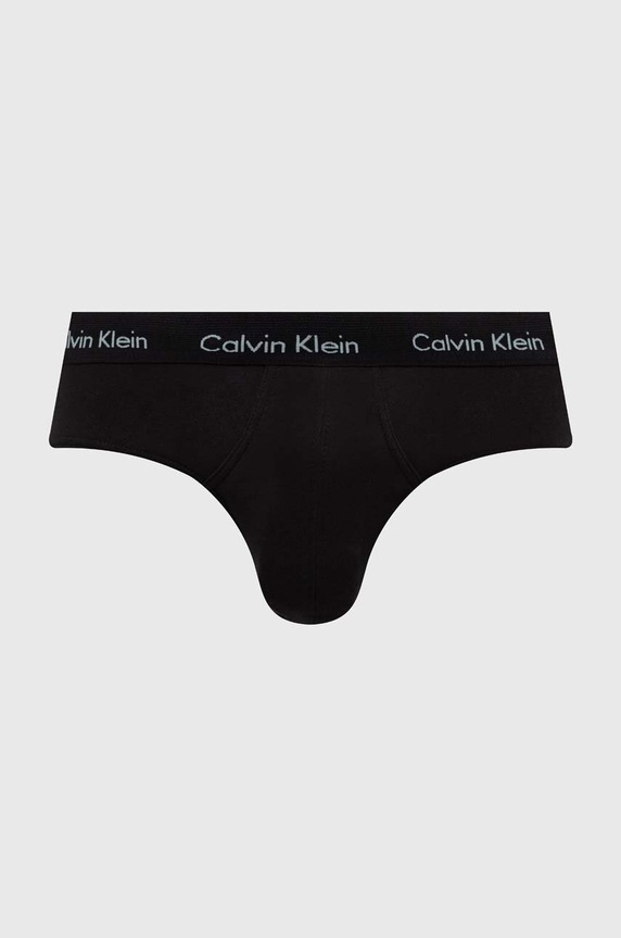Calvin Klein Underwear slipy męskie bawełniane z elastanem 3-pack 0000U2661G czarny AA00