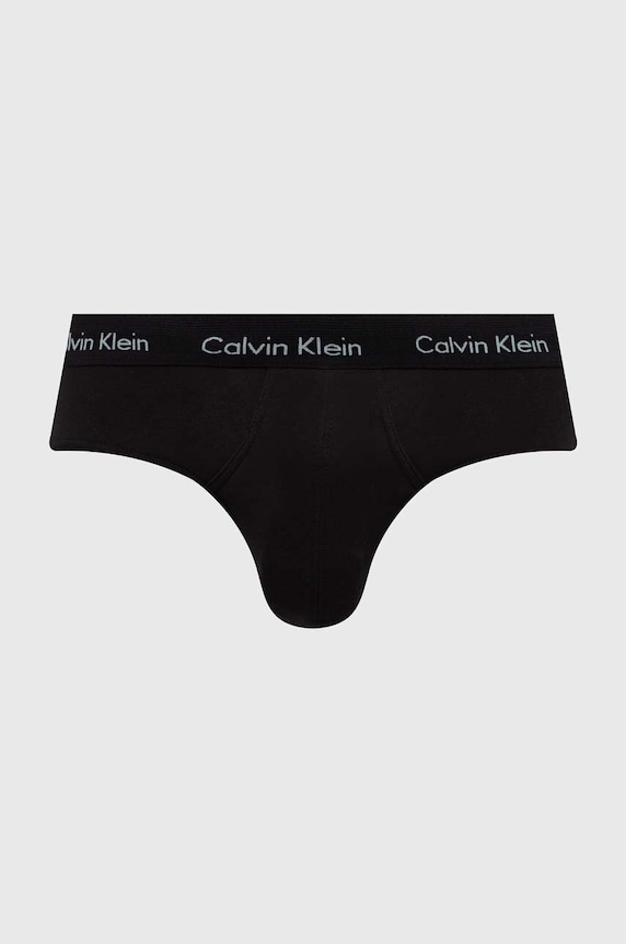 Calvin Klein Underwear slipy męskie bawełniane z elastanem 3-pack 0000U2661G czarny AA00