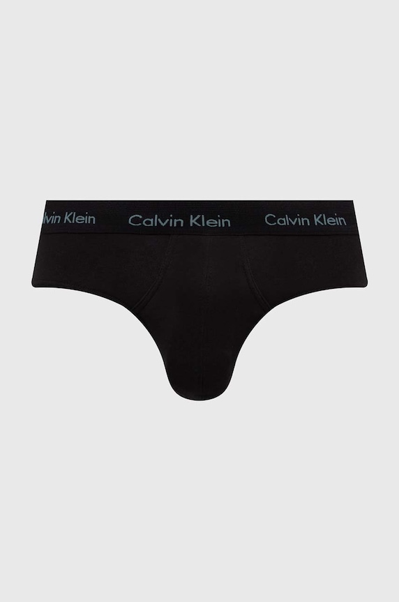 Odzież Calvin Klein Underwear slipy męskie bawełniane z elastanem 3-pack 0000U2661G czarny