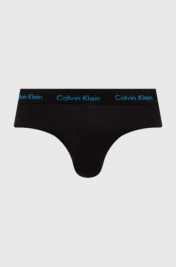 Calvin Klein Underwear slipy męskie bawełniane z elastanem 3-pack czarny 0000U2661G
