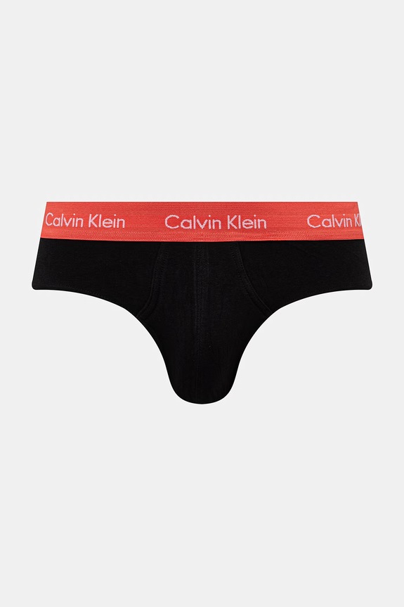Oblečenie Calvin Klein Underwear slipy pánske bavlnené s elastanom 3-pak 0000U2661G čierna