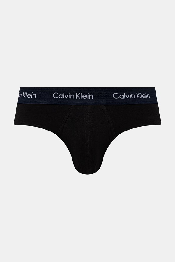 Calvin Klein Underwear slipy pánske bavlnené s elastanom 3-pak čierna 0000U2661G