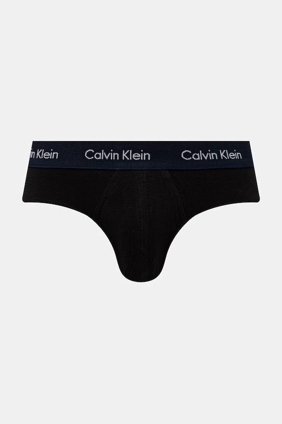 Calvin Klein Underwear slipy pánske bavlnené s elastanom 3-pak čierna 0000U2661G