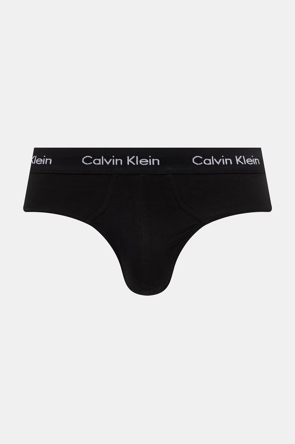 Calvin Klein Underwear slip hlačke moške bombažne z elastanom 3-pack črna 0000U2661G