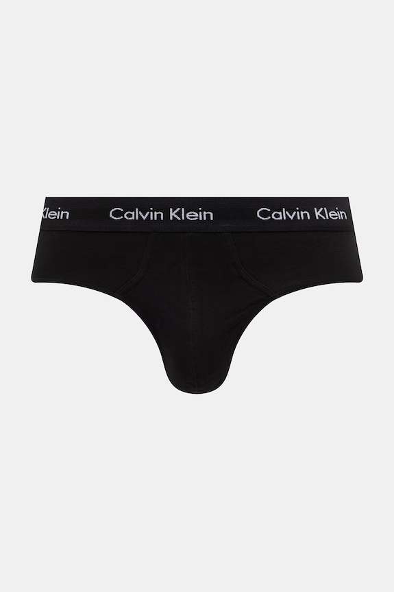 Calvin Klein Underwear slip hlačke moške bombažne z elastanom 3-pack črna 0000U2661G