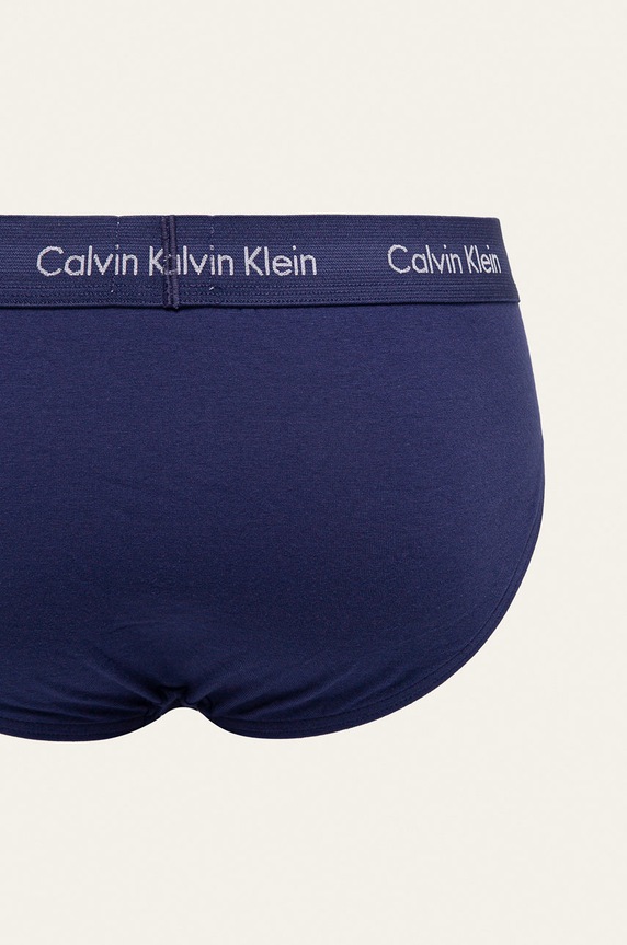 Calvin Klein Underwear slipy pánske bavlnené s elastanom 3-pak 0000U2661G modrá