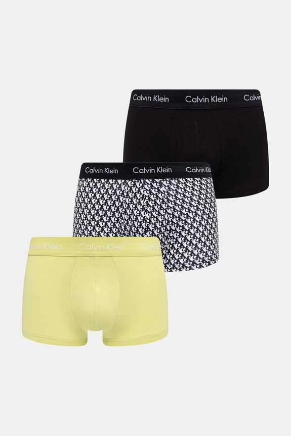 Calvin Klein Underwear μποξεράκι ανδρικό βαμβακερό με ελαστάν 3-pack κίτρινο 0000U2664G
