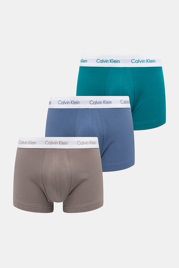 Calvin Klein Underwear Μποξεράκι Ανδρικό βαμβάκι με ελαστάν 3-pack τιρκουάζ 0000U2664G