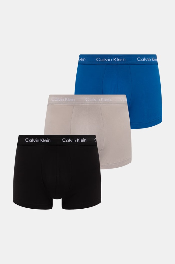 Calvin Klein Underwear μποξεράκι ανδρικό βαμβακερό με ελαστάν 3-pack μπλε 0000U2664G