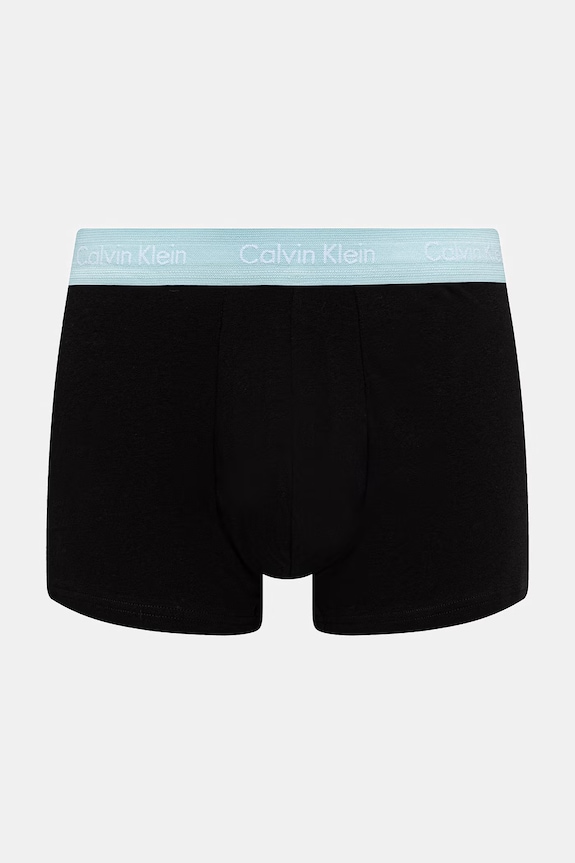 Calvin Klein Underwear boxerky pánske bavlnené s elastanom 3-pak 0000U2664G čierna AA00