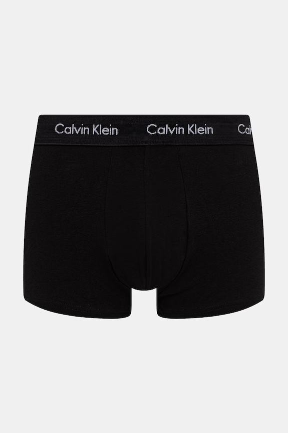 Calvin Klein Underwear boxerky pánske bavlnené s elastanom 3-pak čierna 0000U2664G