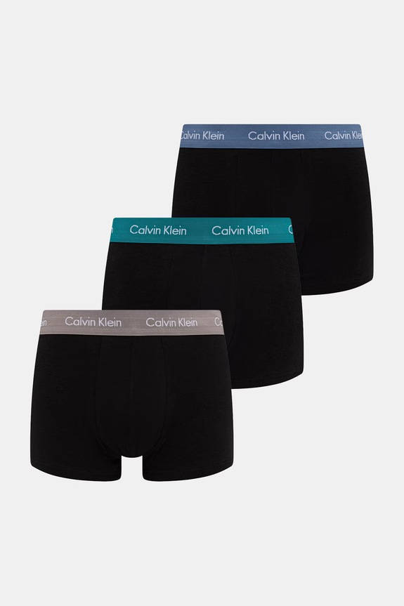 Calvin Klein Underwear Boxerky pánske bavlnené s elastanom 3-pack čierna 0000U2664G