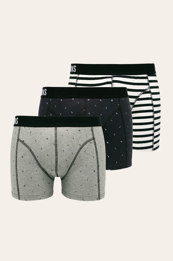 Only & Sons - Boxeralsó (3 db) hármas csomagolás sötétkék 22012931