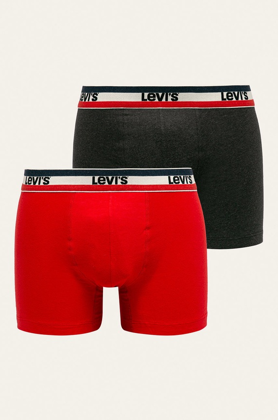 Levi's - Bokserki (2-pack) dzianina czerwony 37149.0205