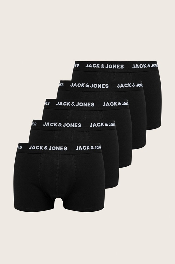 Oblečení Jack & Jones - Boxerky (5-pack) 12142342 černá