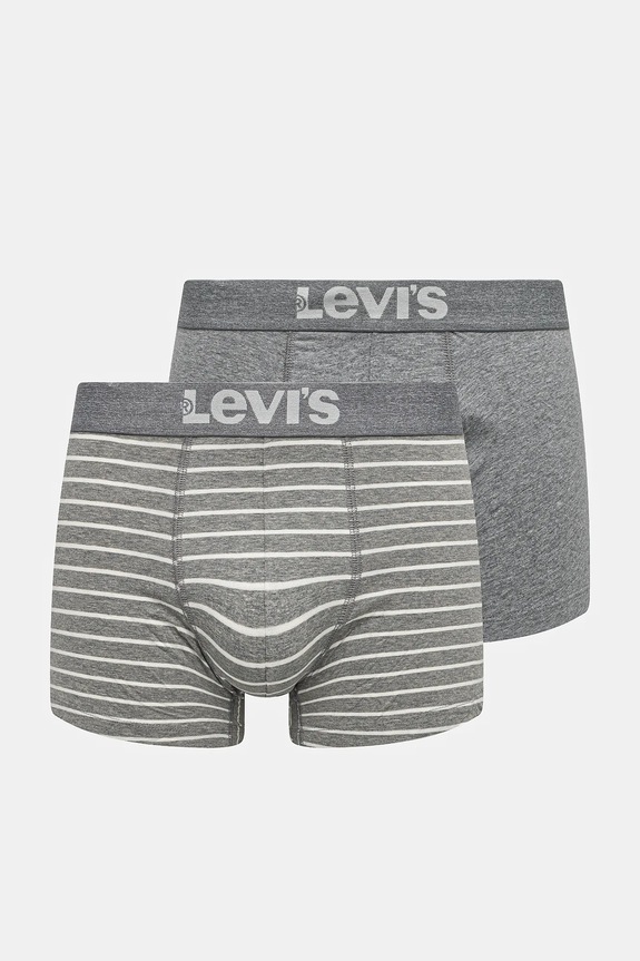 Levi's - Bokserki (2-pack) wzorzyste szary 37149.0210