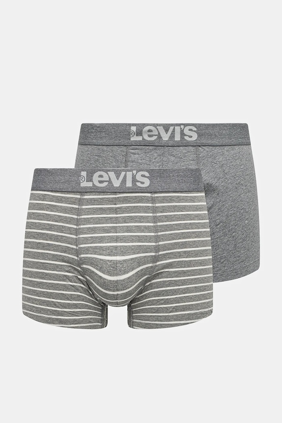Levi's - Bokserki (2-pack) wzorzyste szary 37149.0210