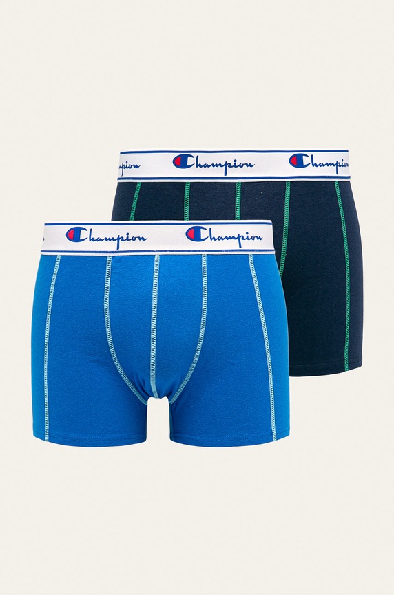 Champion - Boxerky (2-pak) Y081T.2P pletenina modrá Y081T.2P