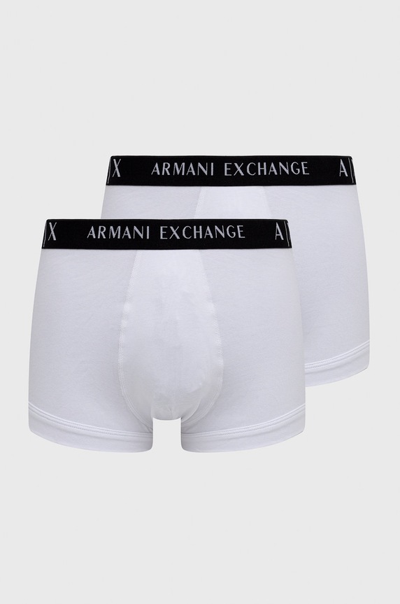 Boxerky Armani Exchange (2-pak) pletenina bílá 956001.CC282