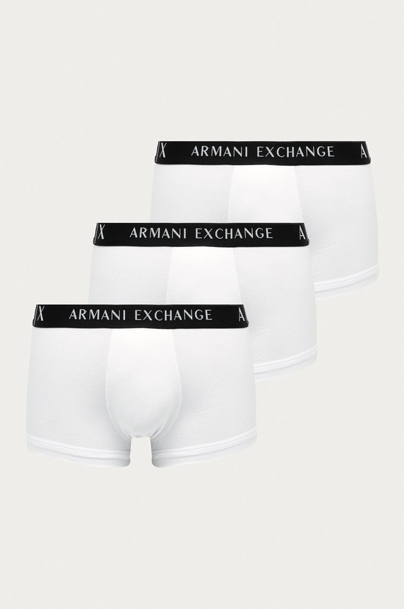 Armani Exchange - Boxerky (3-pack) pletenina bílá 956000.CC282