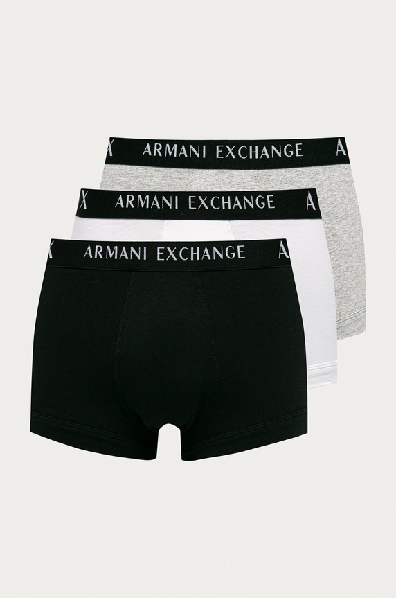 Armani Exchange - Bokserki (3-pack) 956000.CC282 dzianina szary 956000.CC282
