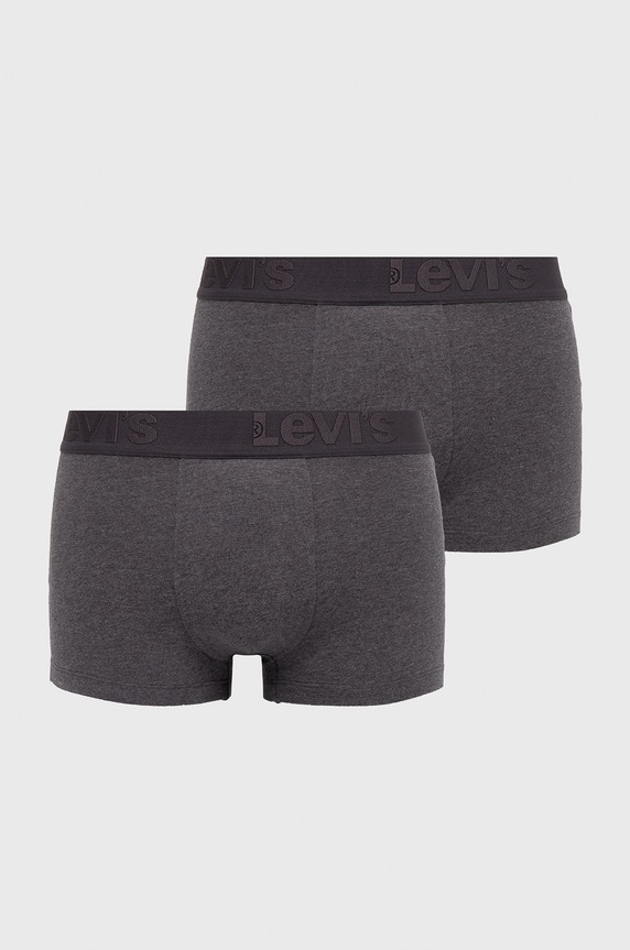 Levi's Bokserki (3-pack) dzianina szary 37149.0423