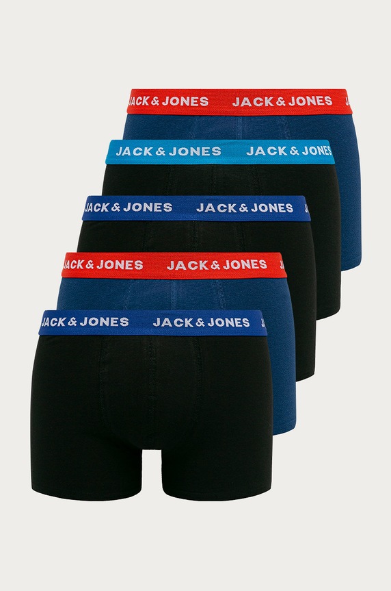Jack & Jones - Boxerky (5-pak) pletenina čierna 12144536