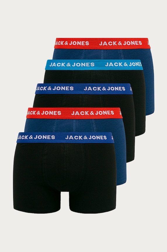 Jack & Jones - Boxerky (5-pak) pletenina čierna 12144536