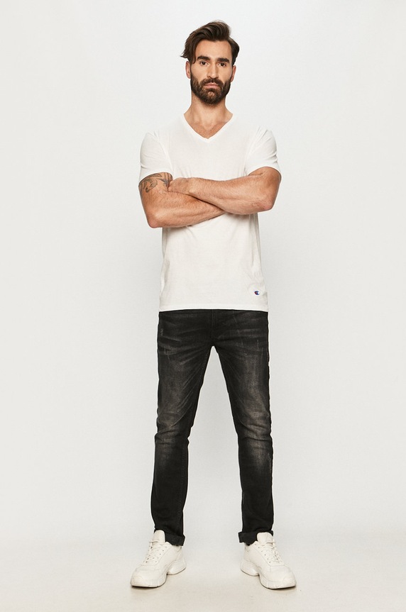 Champion - T-shirt (2-pack) Y09G7 Y09G7 biały AA00