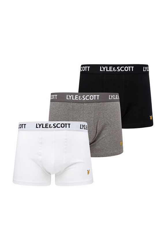 Lyle & Scott - Bokserki BARCLAY (3-PACK) bawełna multicolor BARCLAY.004