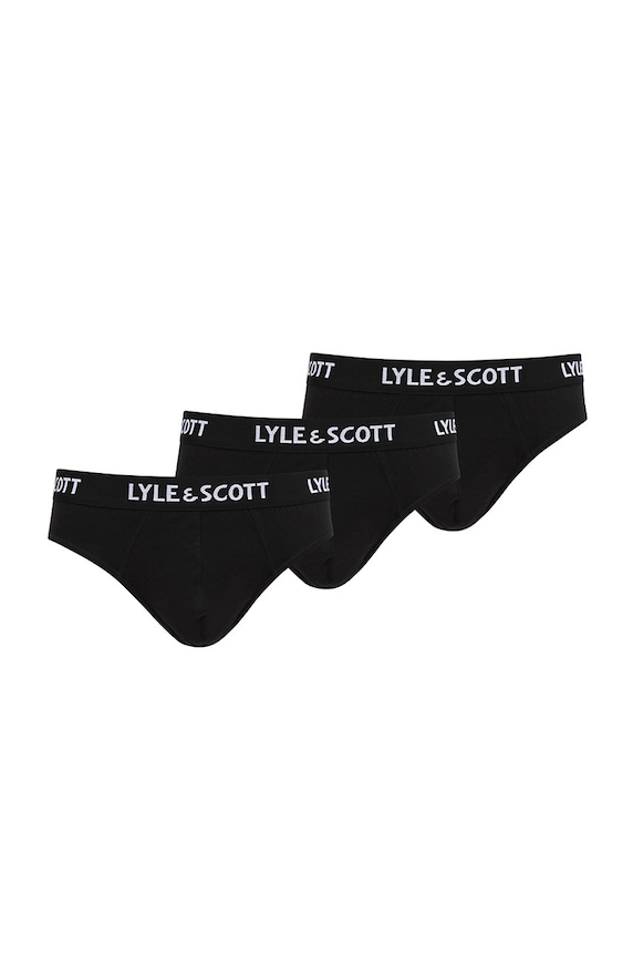 Lyle & Scott - Alsónadrág OWEN (3 db) dzsörzé fekete OWEN.168