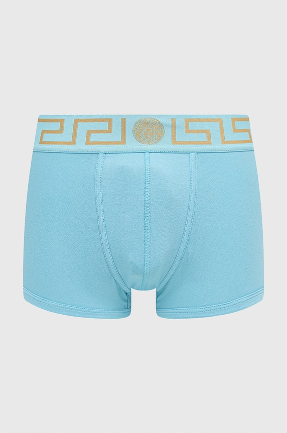 Boxerky Versace pletenina modrá AU10026.NOS