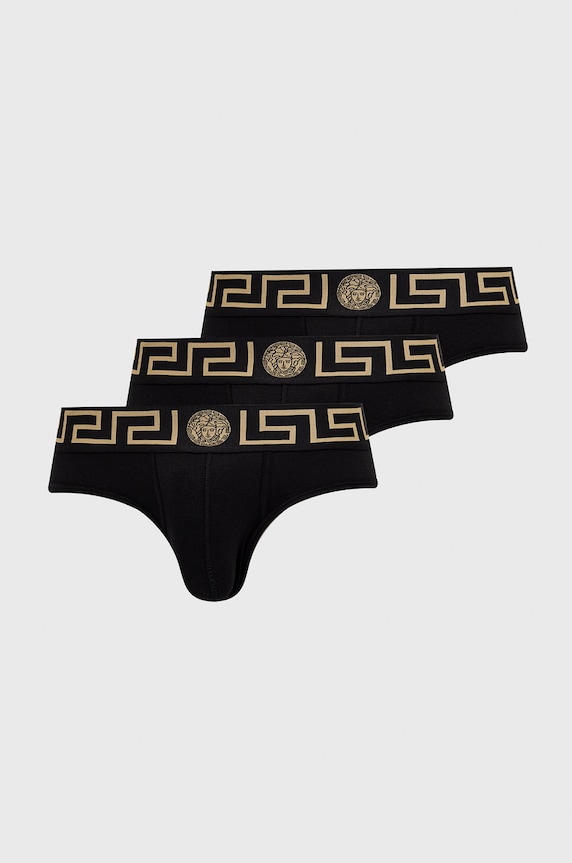 Versace Slipy (3-pack) bawełna multicolor AU10327.NOS