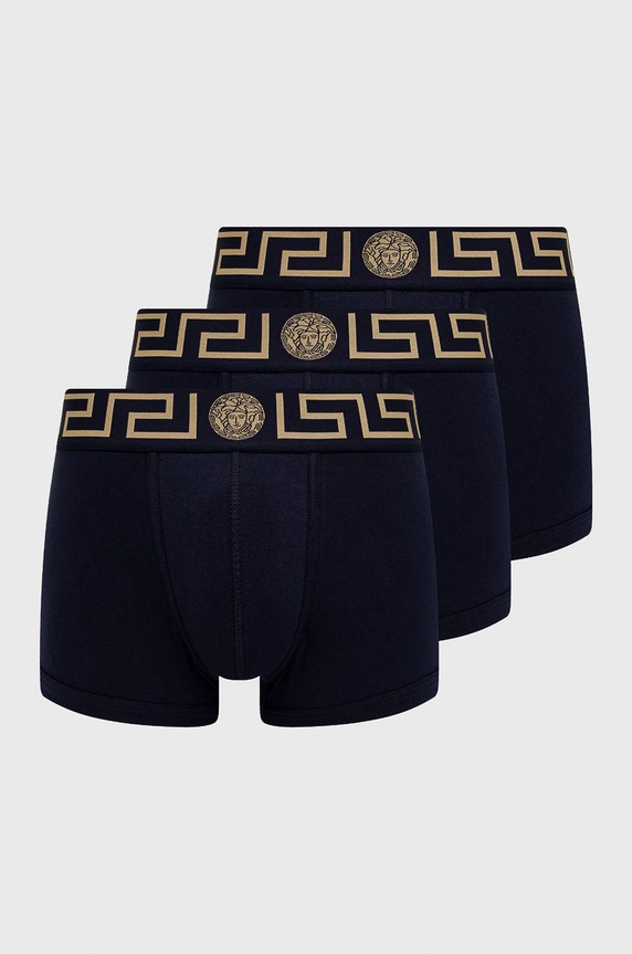 Boxerky Versace pletenina námořnická modř AU10326.NOS
