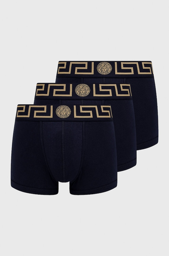 Boxerky Versace pletenina námořnická modř AU10326.NOS