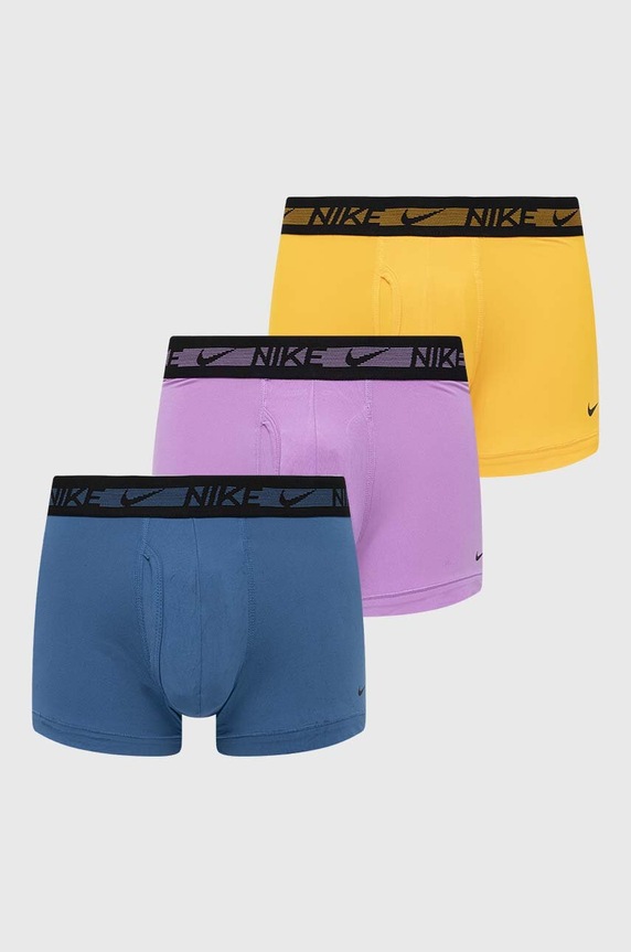 Bokserice Nike 3-pack bez uzorka zlatna KE1152